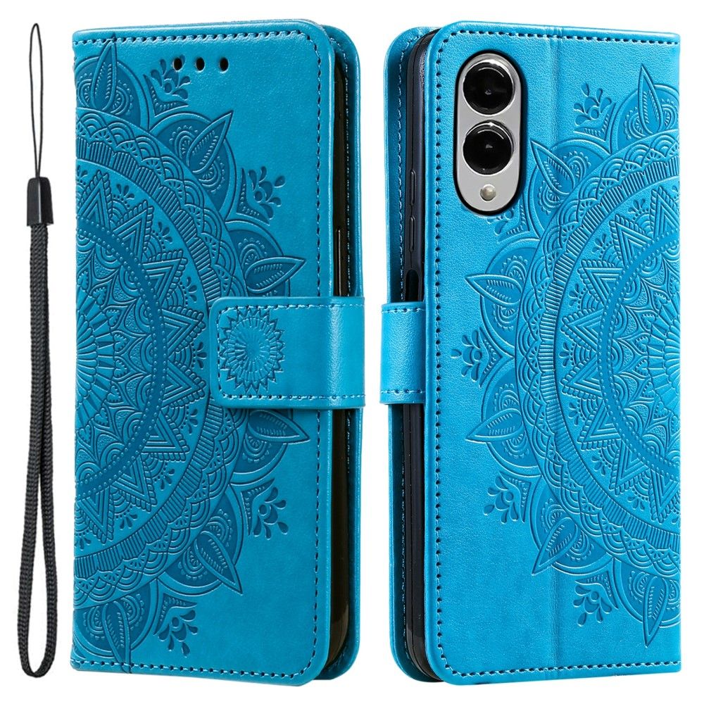 För Samsung Galaxy S25 Edge plånboksfodral Fodral Skal Mandala blommönster