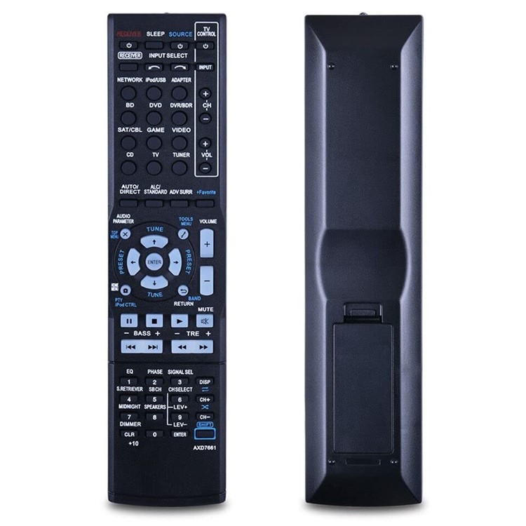 Fjärrkontroll Ersättning för AXD7661 För Pioneer AV Receiver Stereo System