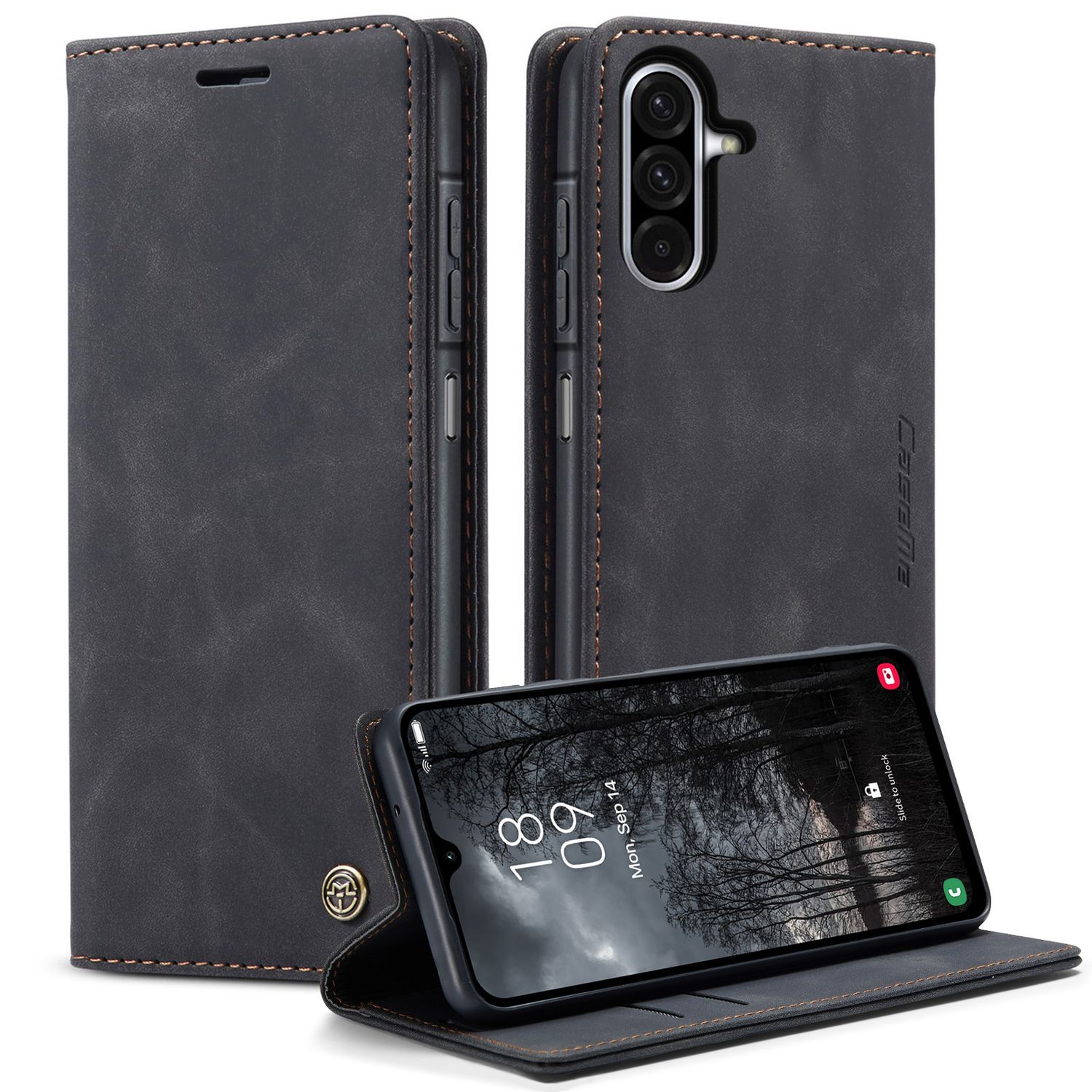 CASEME Plånboksfodral Samsung Galaxy A17 5G - Svart