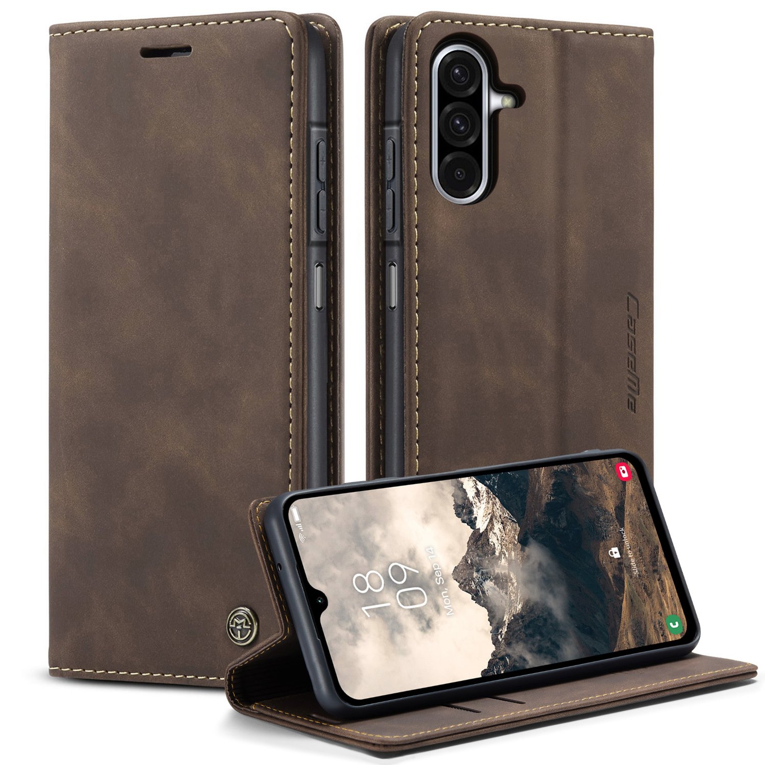 CASEME Plånboksfodral Samsung Galaxy A17 5G - Coffee