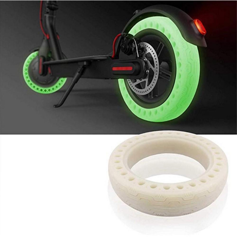 Däck Honeycomb punkteringsfritt Xiaomi M365 Scooter, 2 - pack Självlysande