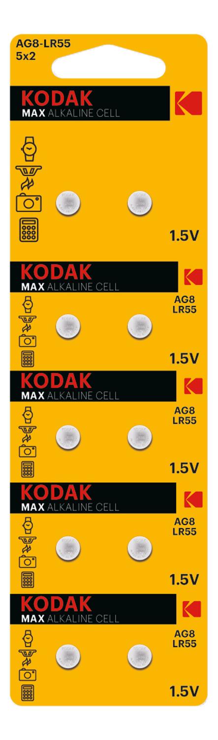 Kodak MAX AG8 / LR55 Micro alkaliskaknappceller