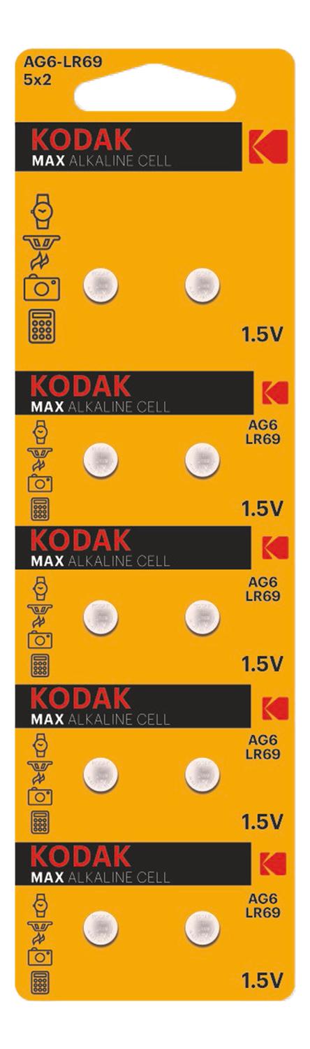 Kodak MAX AG6 / LR69 Micro alkaliskaknappceller