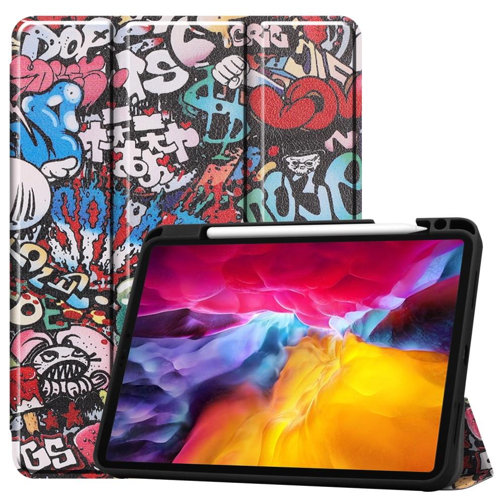 iPad Pro 11 2021 Slim fit tri - fold fodral - Graffiti