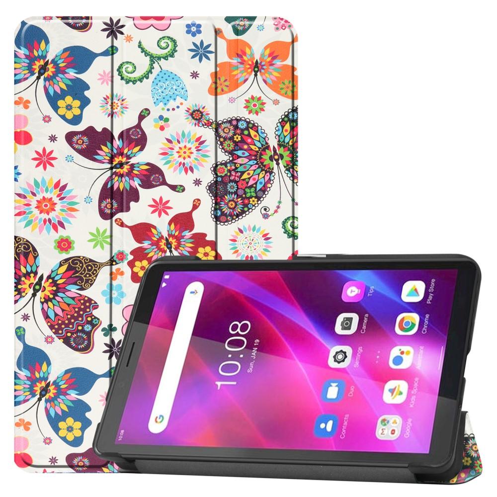 Tri - fold Fodral till Lenovo Tab M7 (3rd Gen) - Butterflies