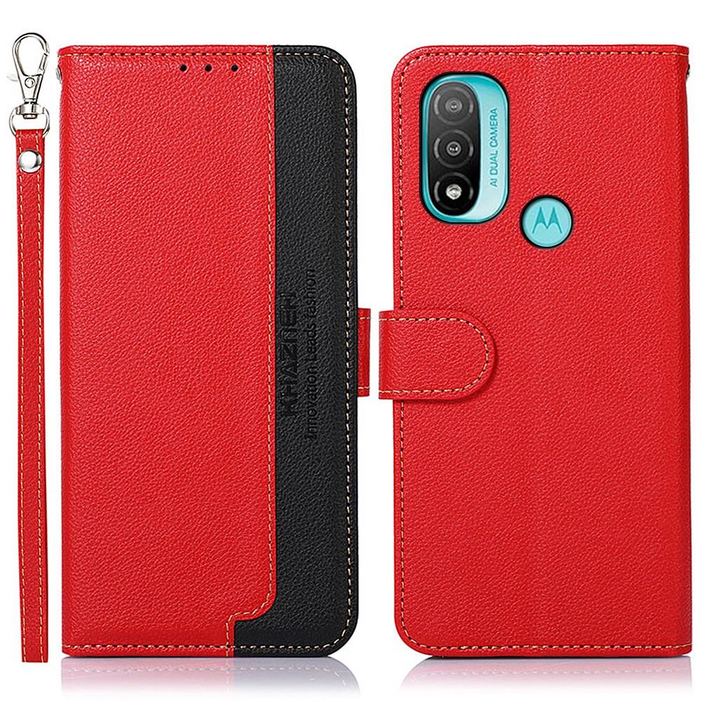 KHAZNEH Motorola Moto E20 / E40 Plånboksfodral - Röd