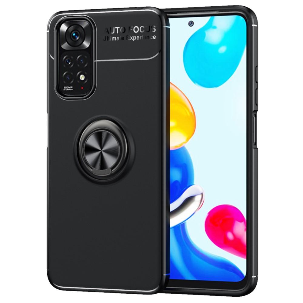 Redmi Note 11 / 11S skal med Finger Ring och inbyggd plåt
