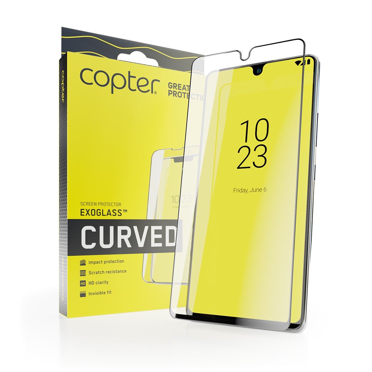 Copter Exoglass Samsung Galaxy S23+ Curved Frame Svart