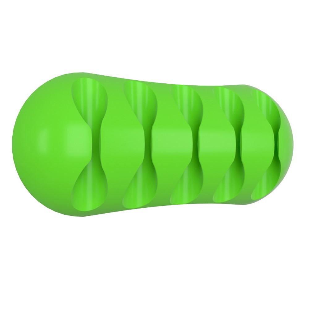 Multi Kabelhållare Sladdorganisator Kabelklämma - Grön 2 - pack
