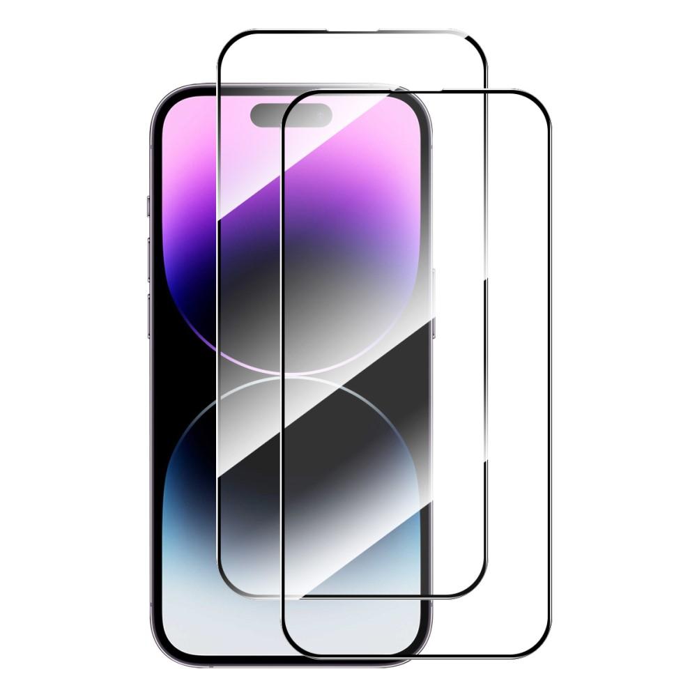 ENKAY HAT PRINCE Härdat Glas Skärmskydd för iPhone 15 Pro Max 2st