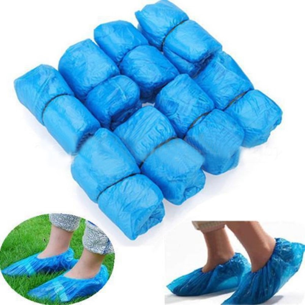 Vattentät engångsskoskydd i plast skoskydd