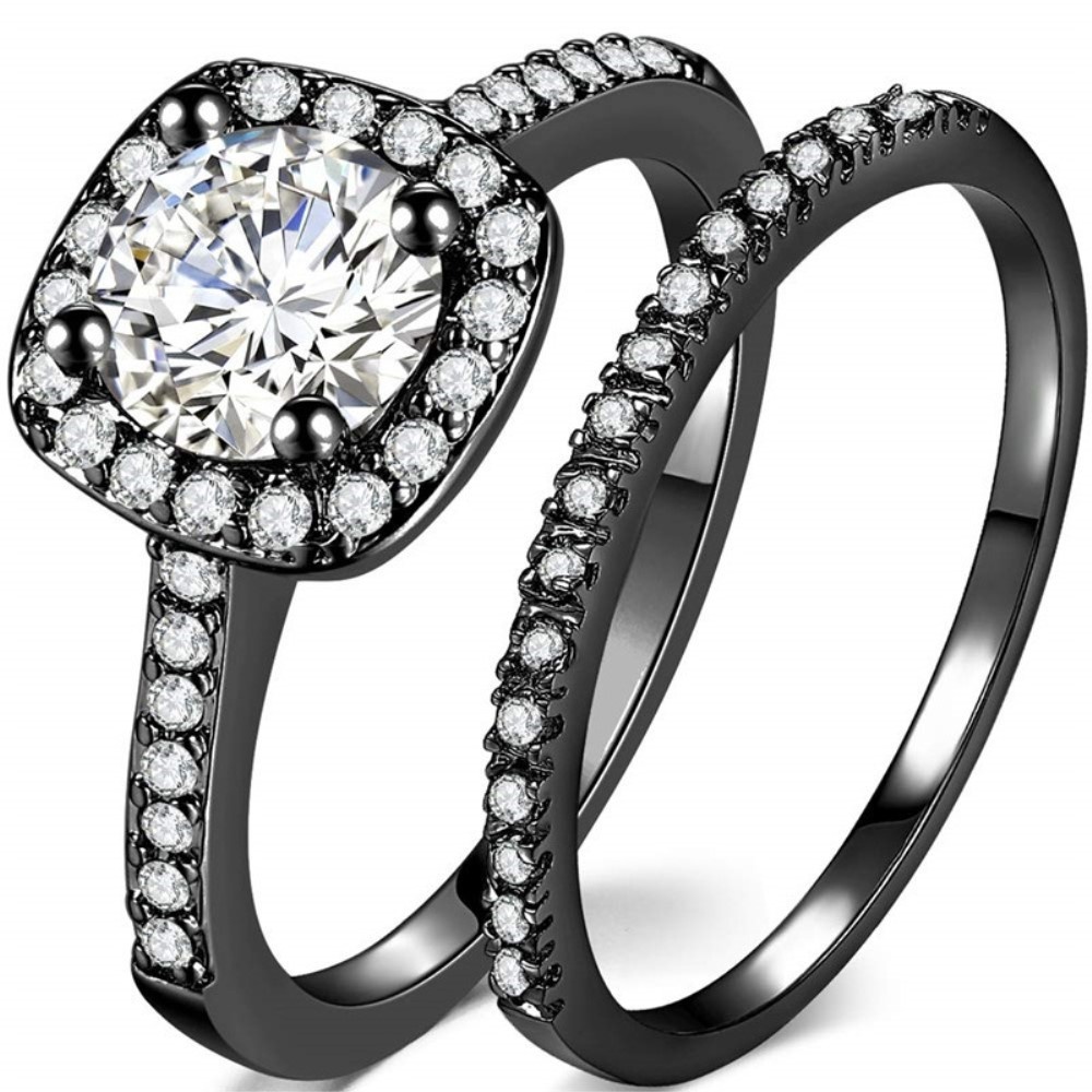 2st Ringar Cubic Zirconia Stapelbara - Storlek 7
