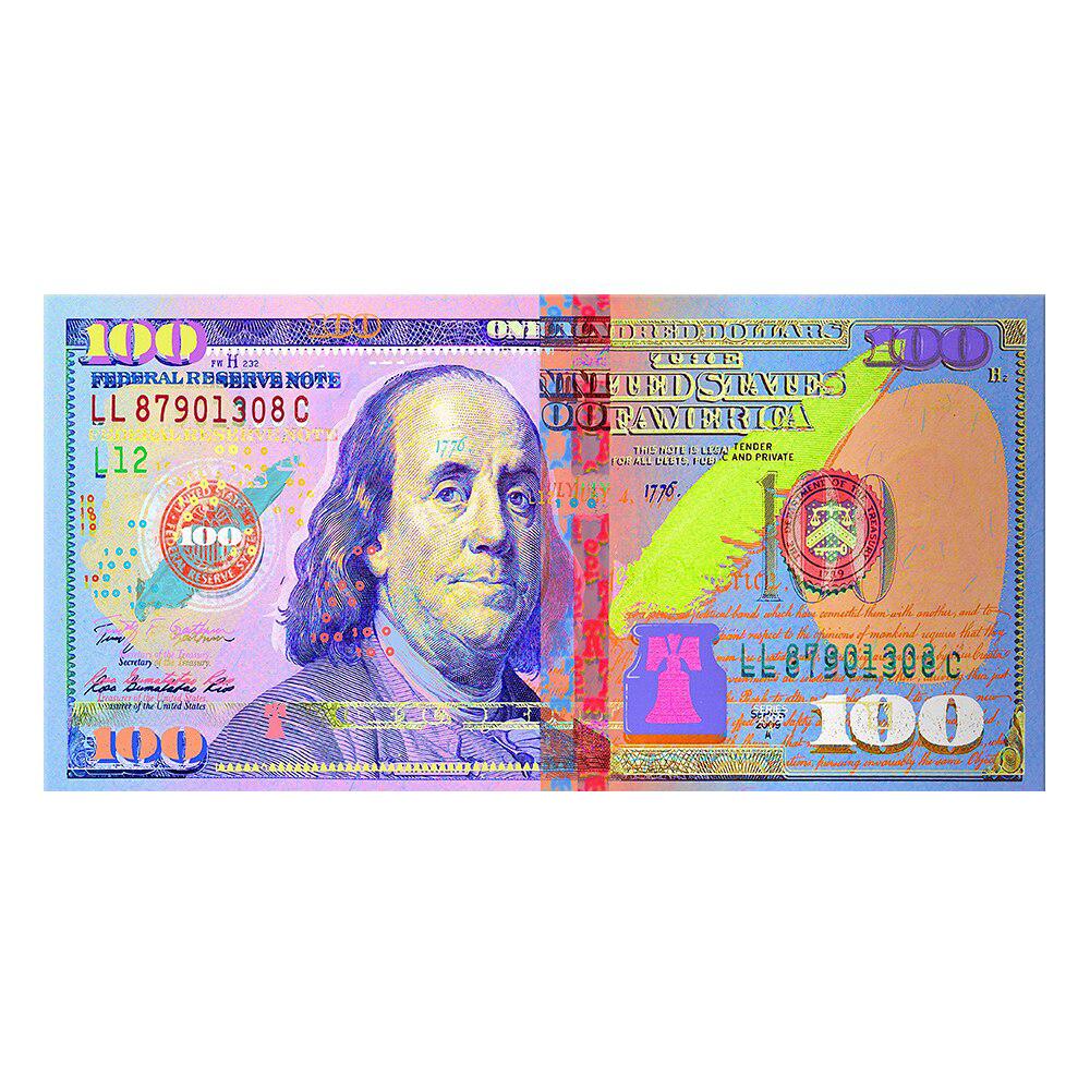 Canvasposter, 50 x 100 cm - 100 Dollar - Nr. 4
