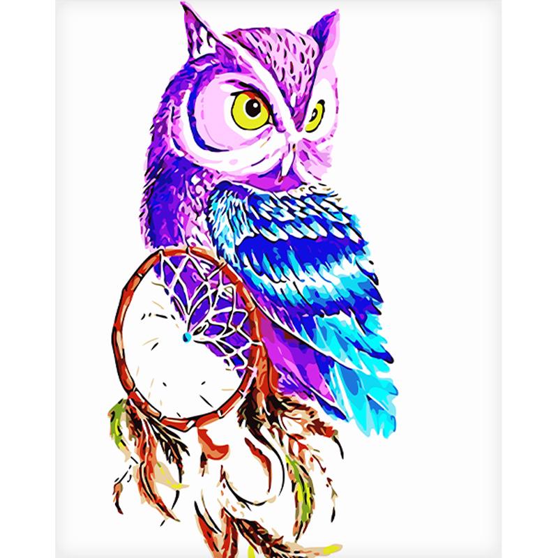 Canvasposter, Uggla - 60 x 75 cm