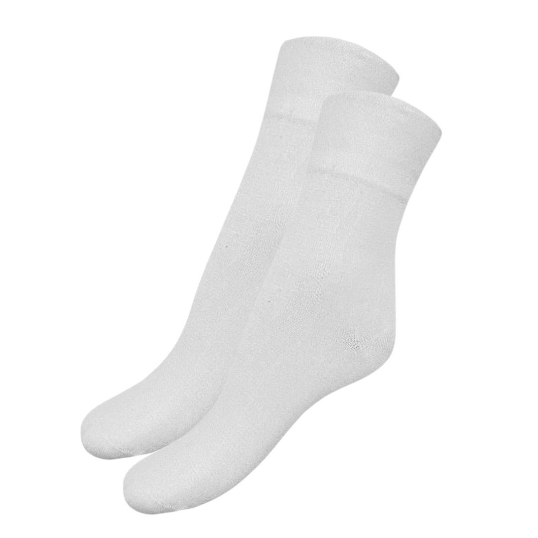 Strumpor i Bambu - Vit - 2-Pack - Stl. 37-40