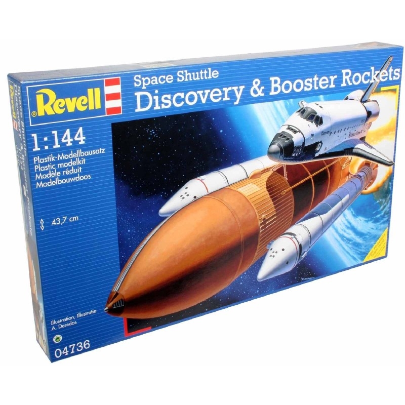 Revell Space Shuttle Discovery & Booster Rockets 1:144 Modellbyggsats