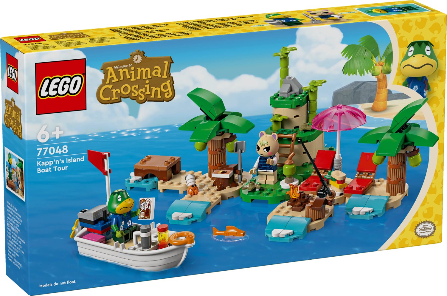 LEGO® Animal Crossing™ Båttur till ön med Kapp'n 77048