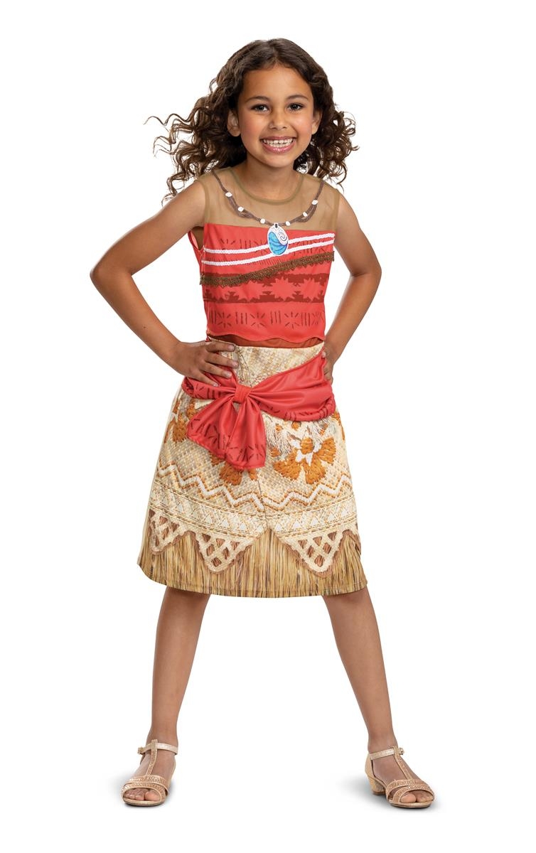 Disney Princess Vaiana-kjole XS 3-4 år