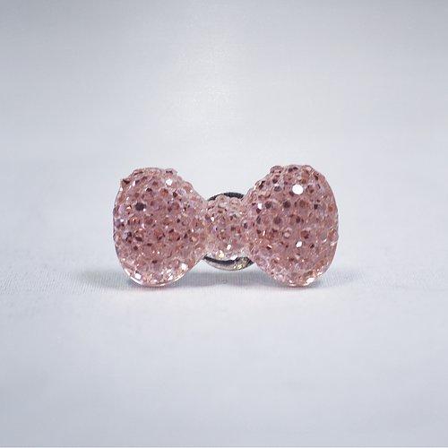 Busy Lizzie Ring Sparkle Rosett Aprikos