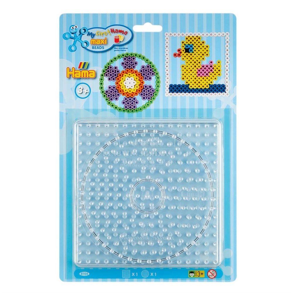 Hama Maxi Pärlplattor Kvadrat/Cirkel