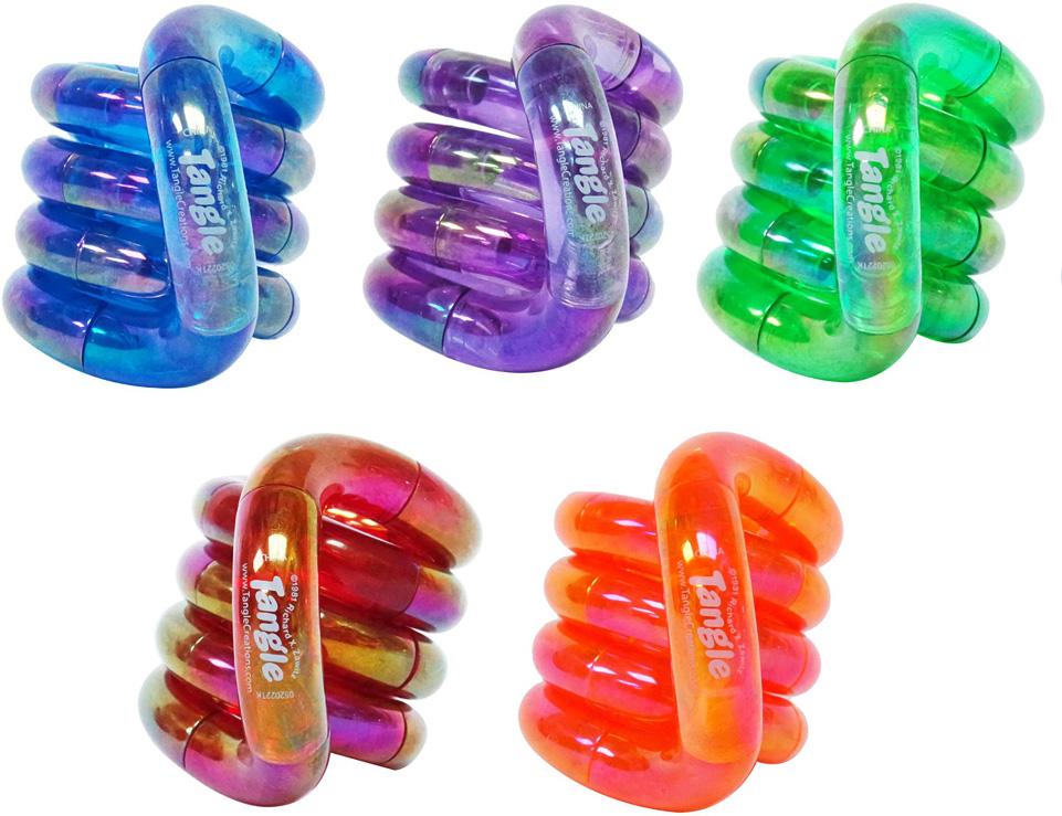 5 st Tangle Fidget Toy Twisty Toy Snake Toys Decompression Stress Relief Stim Silent för barn och vuxna