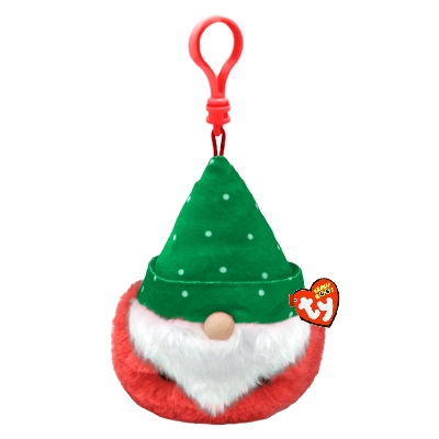 TY Beanie Boos Christmas Turvey Tomte Clip