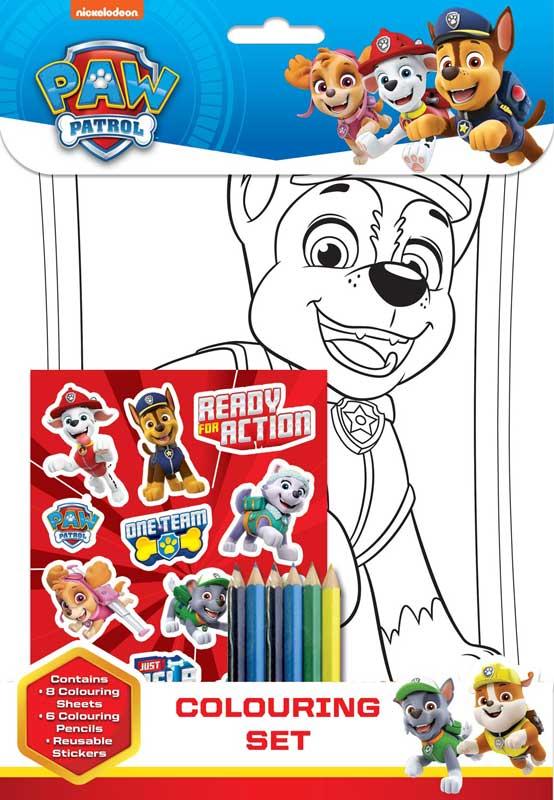 Paw patrol aktivitetspakke penne klistermærker chase | CDON