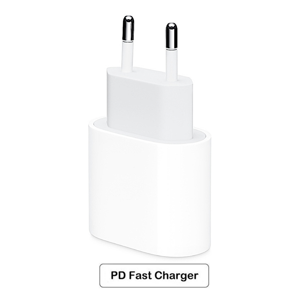 20W iPhone hurtiglader for Apple 11/12/13/14/15 med USB-C strømadapter