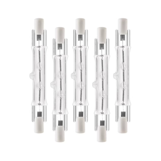 5-pack R7s 118mm 300w 230v - R7s halogen linjärt ljus