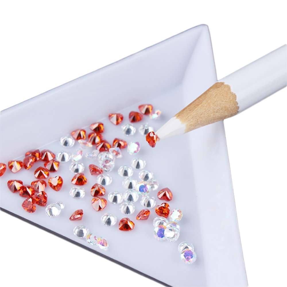 3-paks Plukkeverktøy / Rhinestone-penn for negledekorasjoner