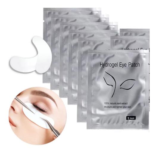 100-par Eyepatches, eyepads, ögonfransförlängning