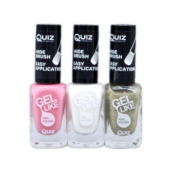 3st nagellack, nail polish - Rosa, Vit