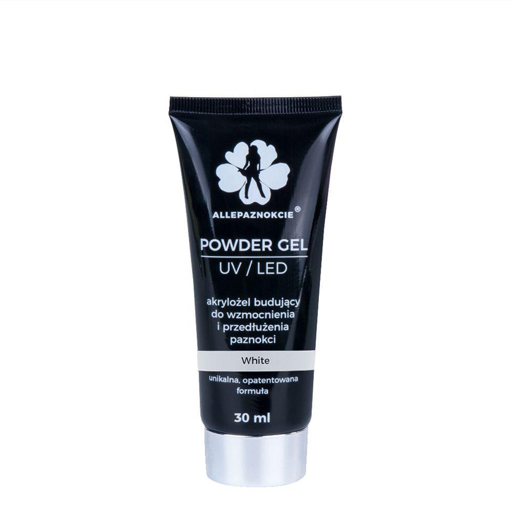 Polygel - Powder gel - White 30ml - Akrylgel