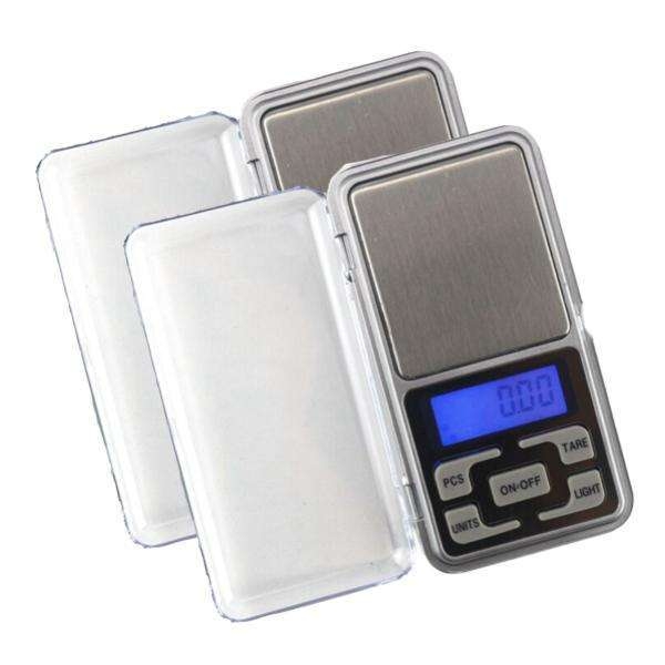 2 digitale vægte i lommeformat, lommevægt, smykkevægt 0,01-200g