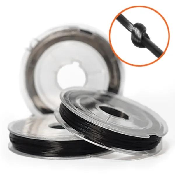 Elastisk fibertråd for smykkefremstilling 0,8 mm