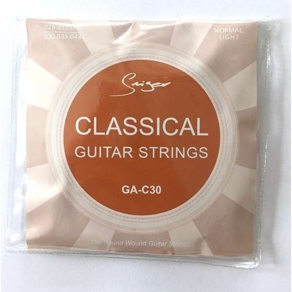 Nylonsträngar - Ett Helt Set gitarrsträngar i nylon för Musikens Mästerverk