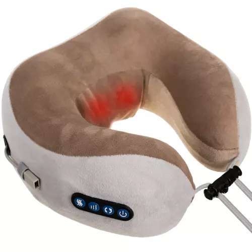 Värmande Nackkudde med Massage - Värmer och masserar nacken