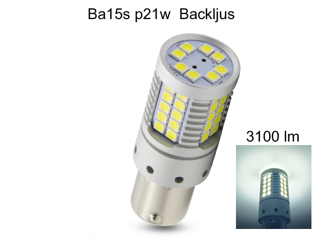 Ba15s Canbus p21w 1156 Led 3100 Lumen backljus 1-pack