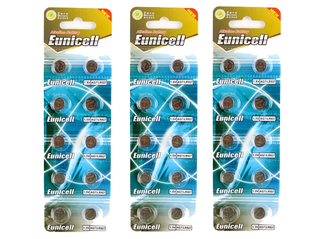 30-pack batterier AG7 SR927sw SR927 GP399 LR927 SR57 V399 395 399