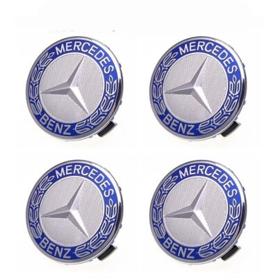 Mercedes 75mm centrumkåpor 4-pack