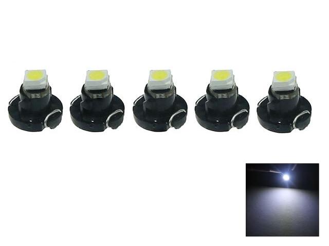 T4.2 T4 Neo Wedge 5-pack med vita led chip instrument belysning