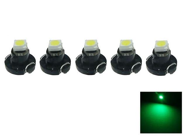 T4.2 T4 Neo Wedge 5-pack med Grön led chip instrument belysning
