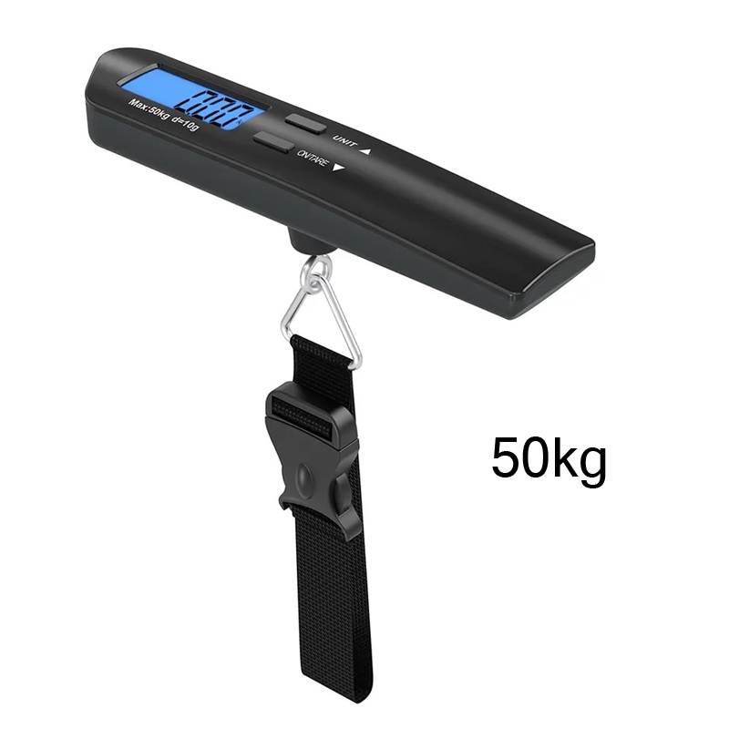 Digital våg 0,05 - 50kg bagage + fiskevåg etc. kg g oz lb