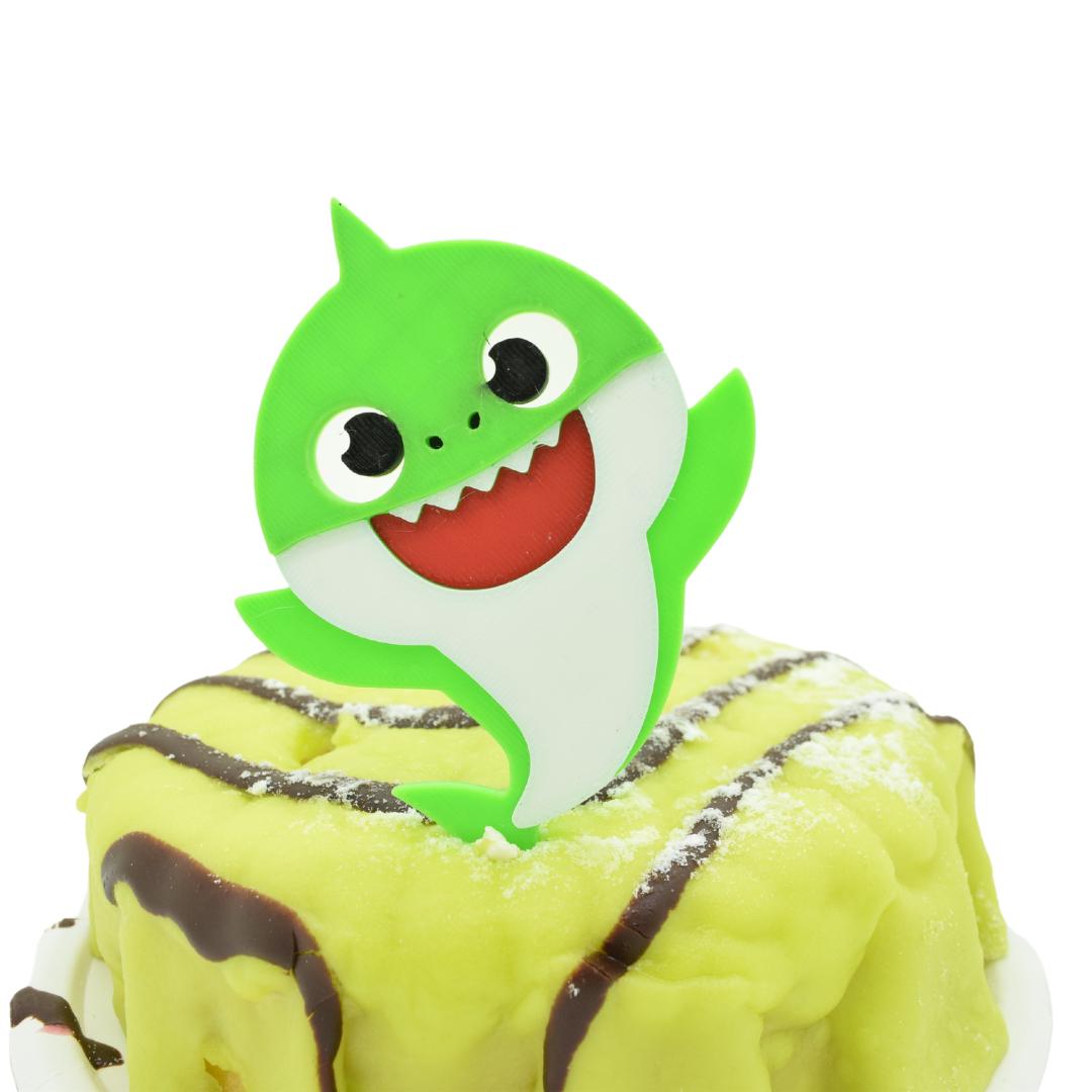 Baby hai kake topper dekorasjon