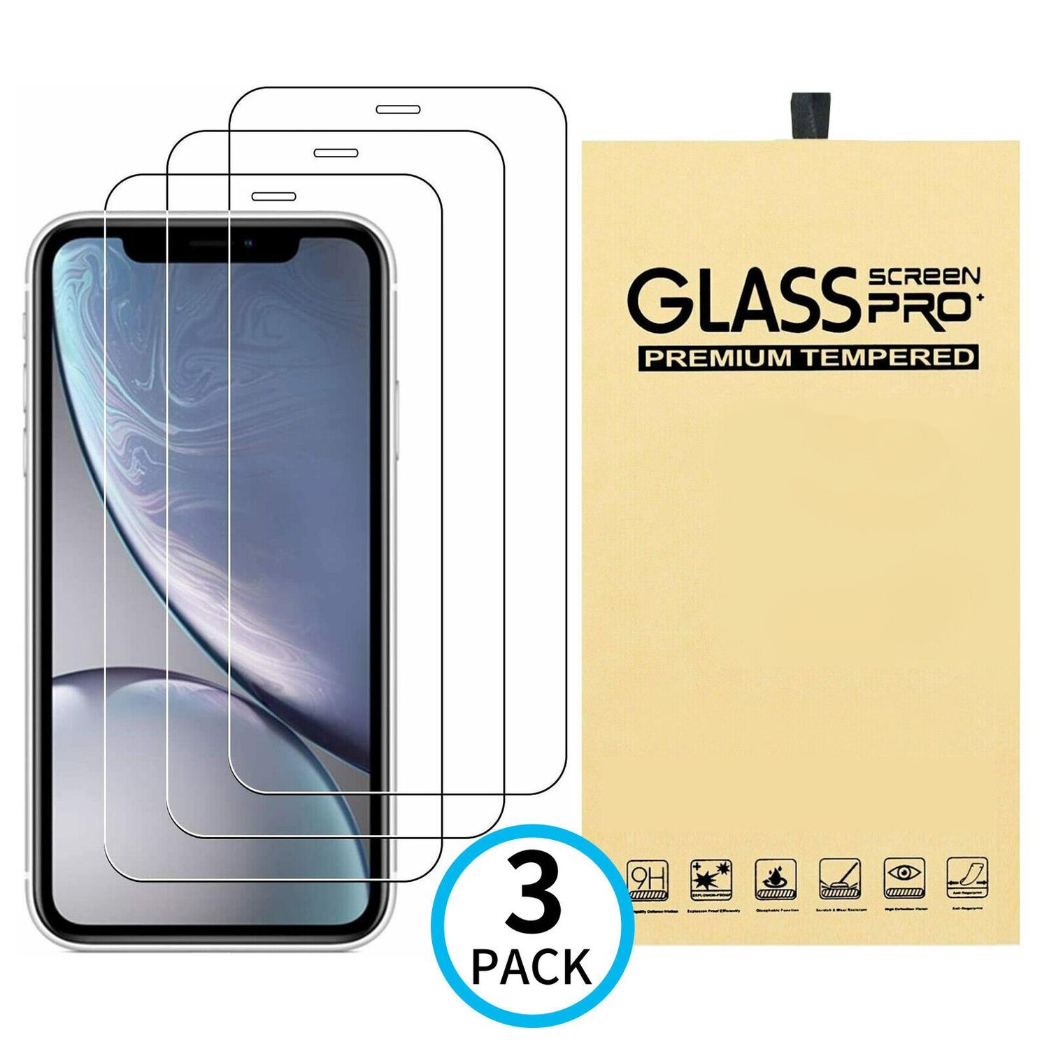 3X Herdet glassdeksel iPhone 11 Pro / X / Xs 5D Full Fit