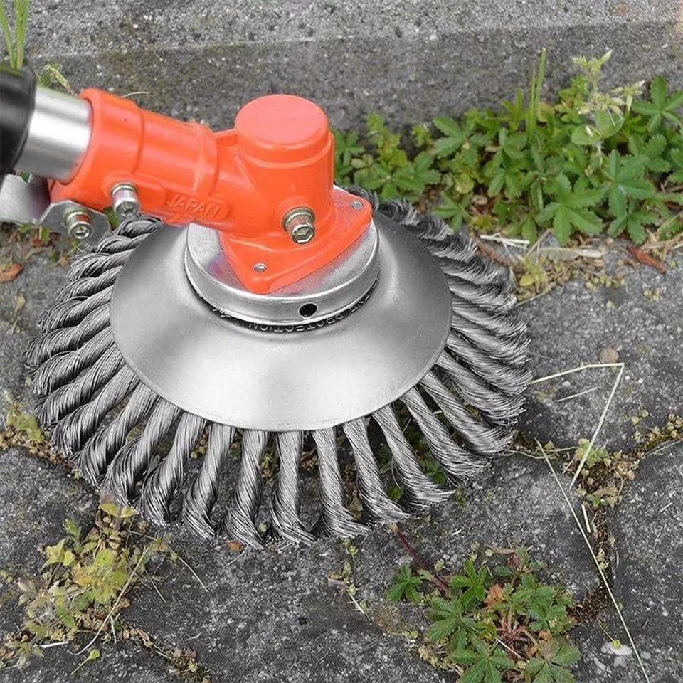 Kraftig stålbørste til buskrydder Trimmer Ukrudtsmos Rustmalingsfjerner