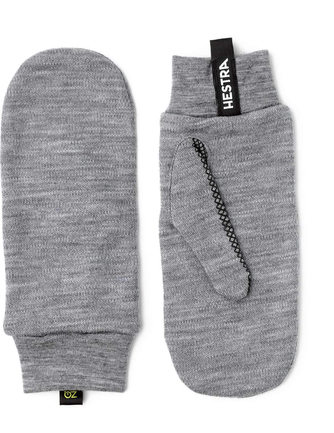 HESTRA MERINO TOUCH POINT MITT Grey, liner handskar merinoull