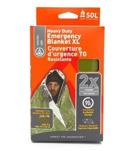 SOL HEAVY DUTY EMERGENCY BLANKET XL Oliv, nödfilt kraftig