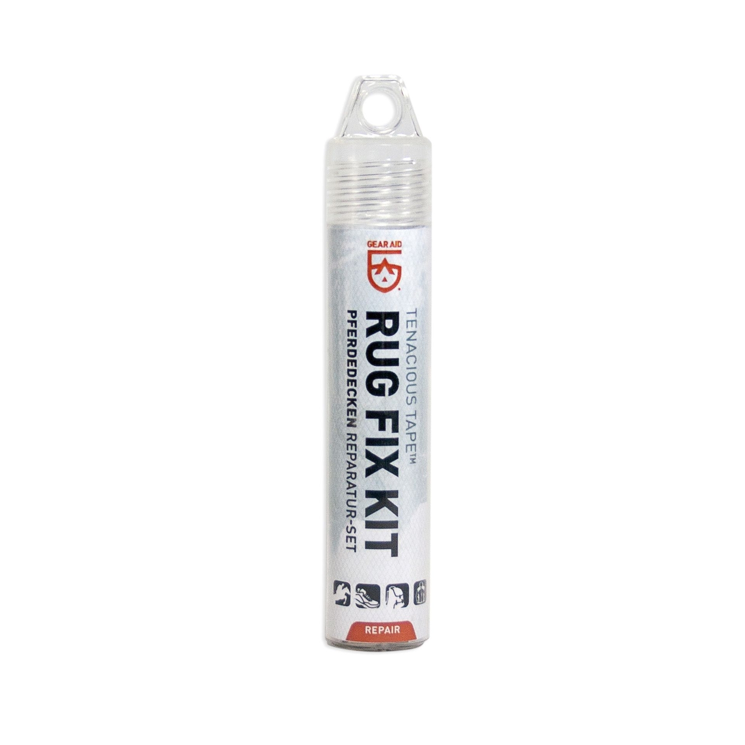 GEAR AID RUG FIX KIT, lagningslappar hästtäcken lagning strykbar