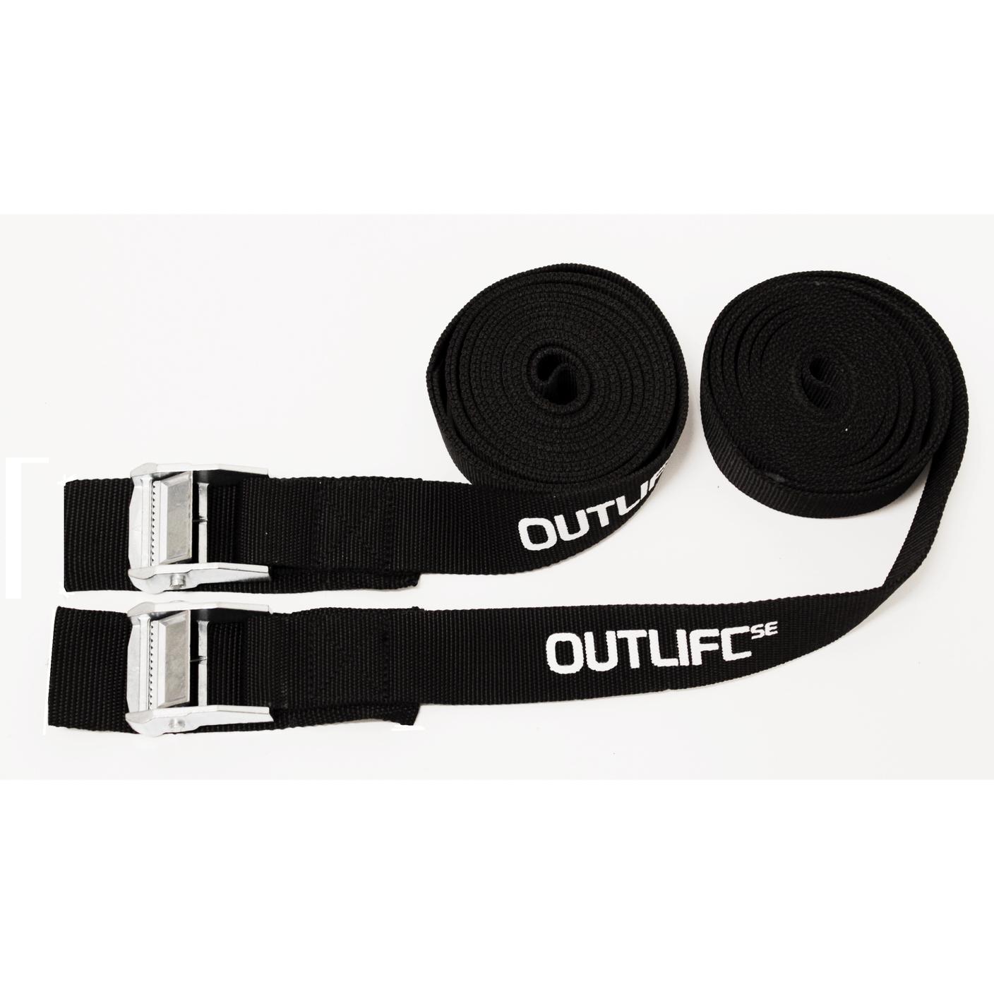 spännband kajak tackräcke, OUTLIFE SPÄNNBAND 38 mm X 3.5 m, 2-pack, 010261